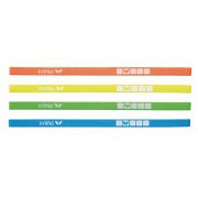 Lot de 4 serre-tête Progressive Erima orange fluo/jaune fluo/vert fluo/bleu curaçao - 