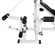 BANC DE MUSCULATION UNIVERSEL + SET HALTÈRES DISQUES EN FONTE ET BARRES 108KG - 
