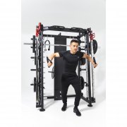 Smith machine Machine Gorilla Sports avec Power rack, Multi Station et Presse. - 