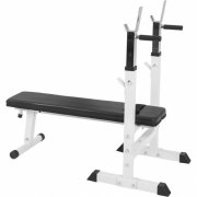 BANC DE MUSCULATION AVEC SET HALTERES 100KG - 