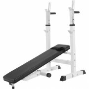 BANC DE MUSCULATION AVEC SET HALTERES 100KG - 