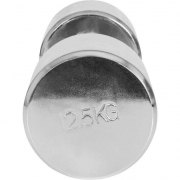 SET DE 2 HALTERES CHROMES DE 12.5KG (TOTAL 25KG) - 