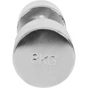 SET DE 2 HALTERES CHROMES DE 8KG (TOTAL 16KG) - 